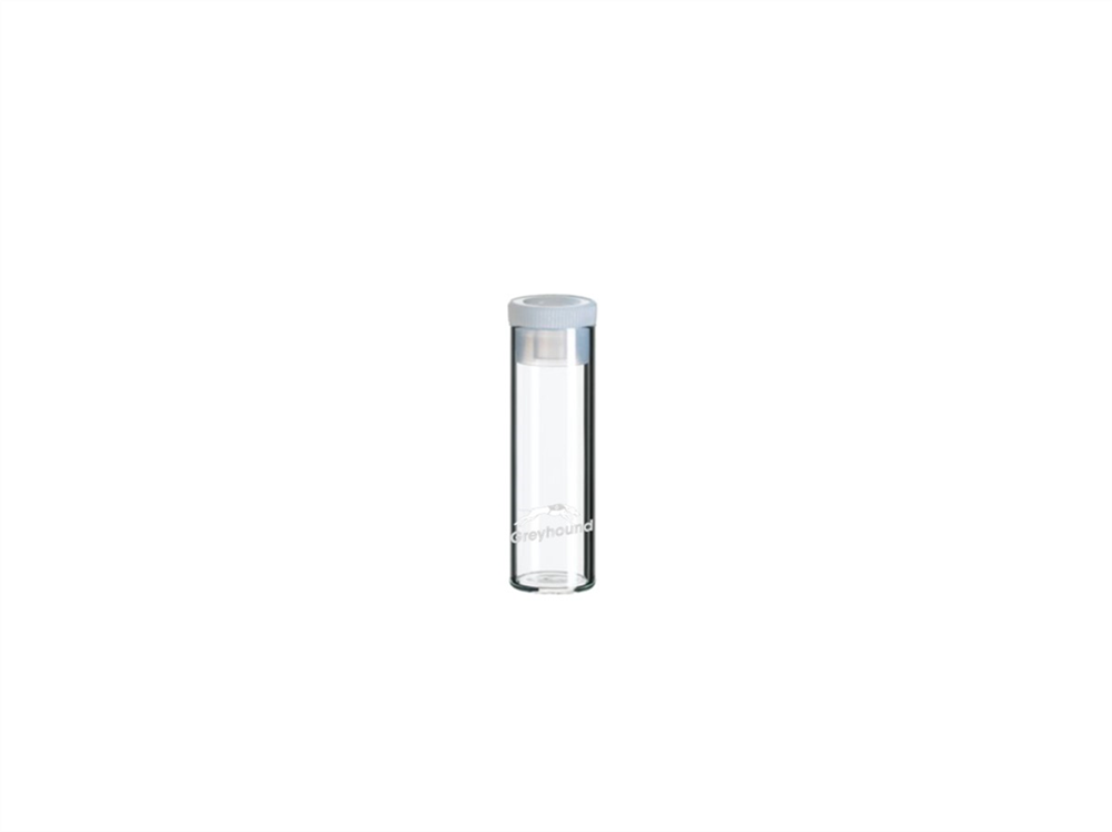 Picture of 4mL Shell Vial, Clear Glass with 15mm PE Snap Plug